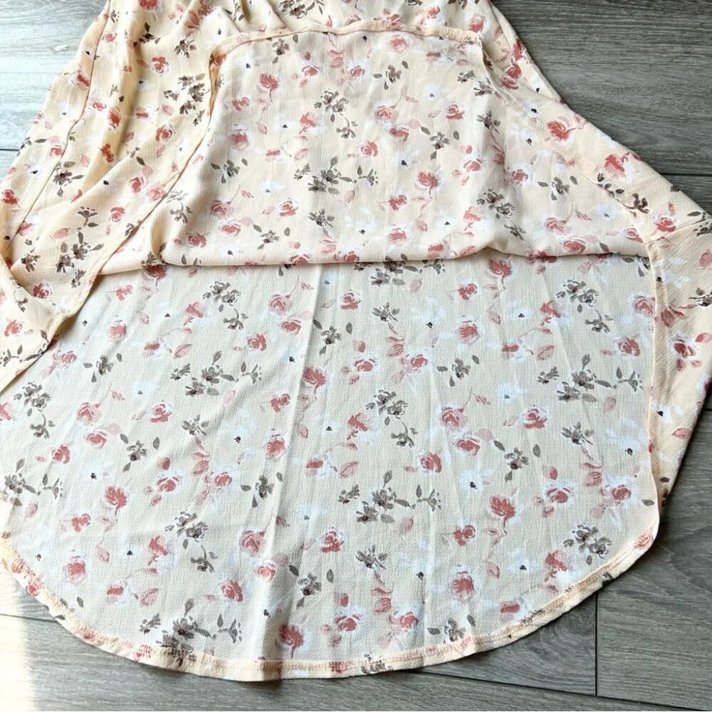 NWT A Shappe Apparel Floral Ivory Ruffles Night Dress Beach Dress - Picture 8 of 12